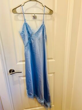 paper heart satin dress Paper Heart NWT Pink Size M Satin Slip Dress - Side Slit